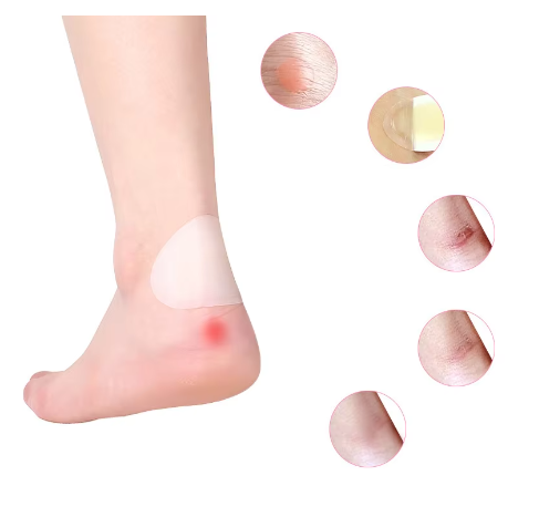 Invisible anti-wear and anti-slip foot patches