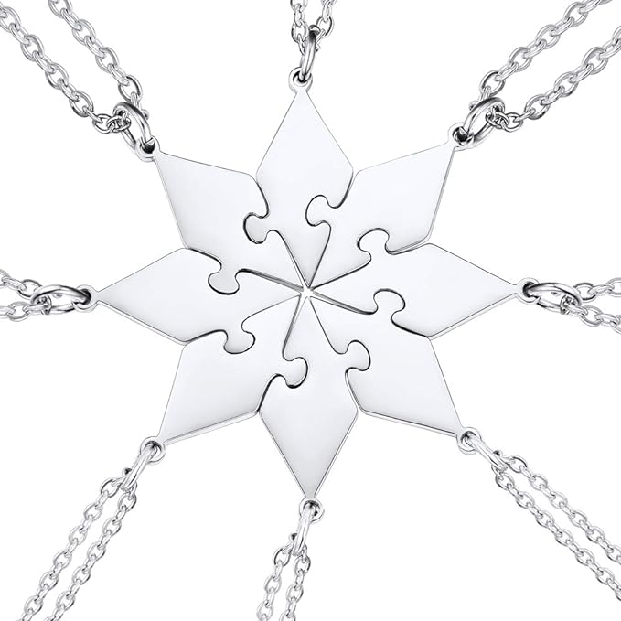 (🔥Last Day Promotion 50% OFF) Star Puzzle Friendship & Family Necklace - Buy 2 Get Extra 10% OFF & Free Shipping