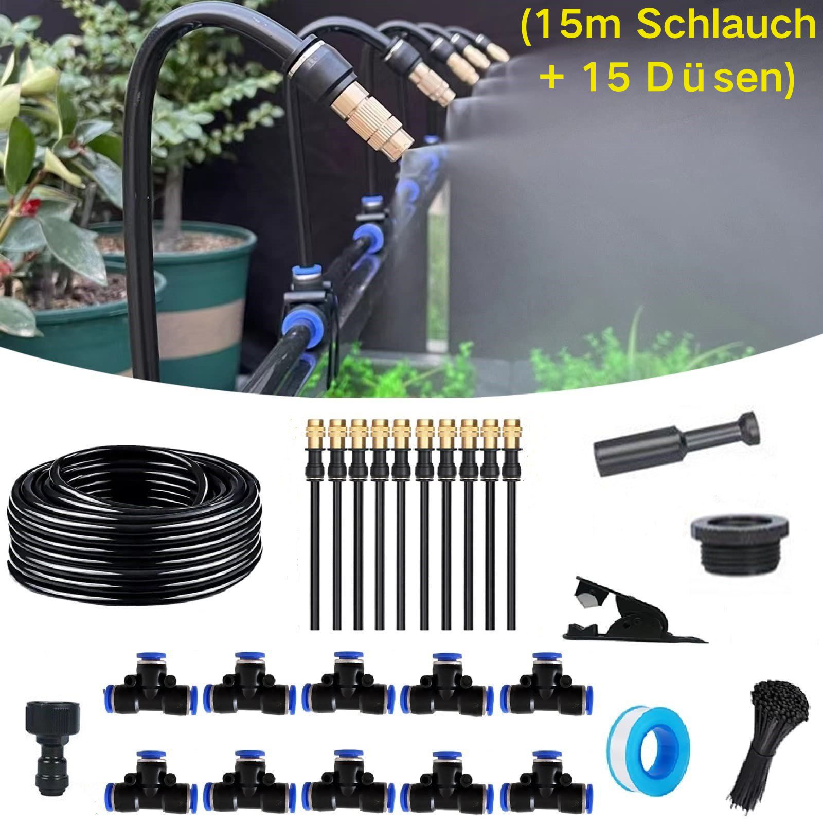 🔥Preachtent™ Automatisches Bewässerungssystem mit Nebelkühlung