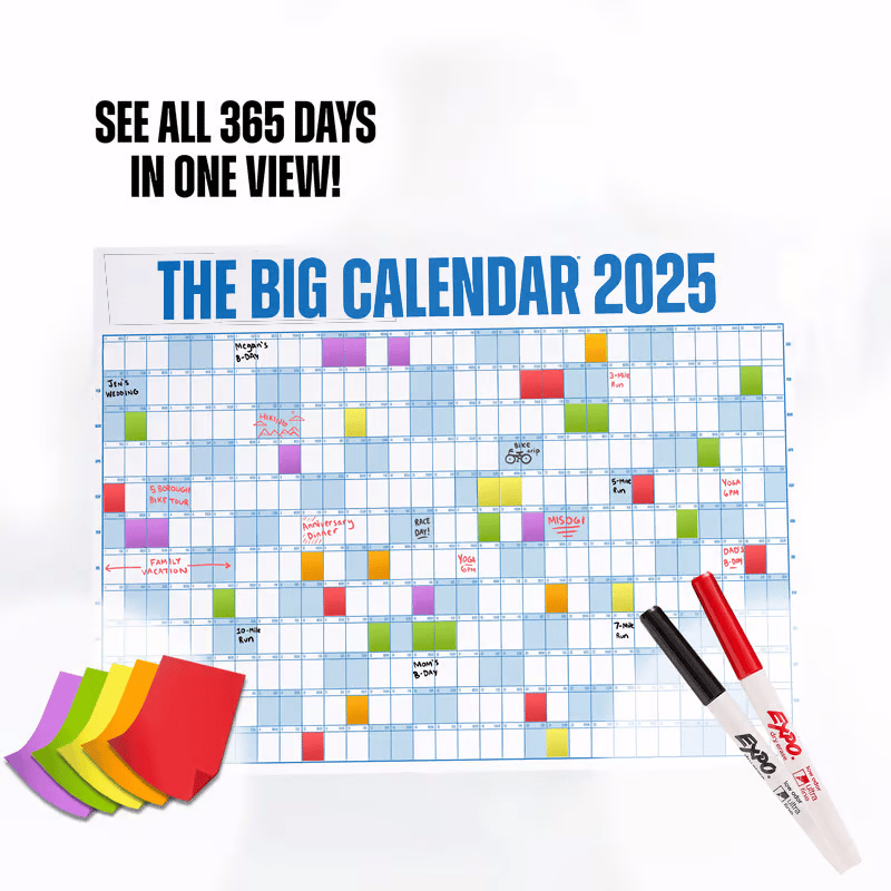 🎁Last Day Promotion 50% OFF🔥The Big Class Calendar 2025 | Dry Erase