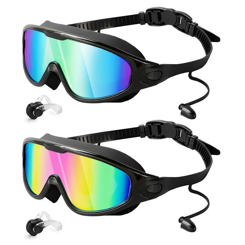 Swim Goggles 2 Pack  For Kids Men Women