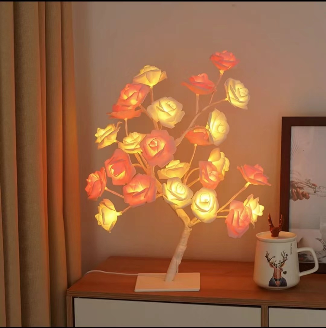 🔥Christmas Sale 49% OFF💕Forever Rose Tree Lamp