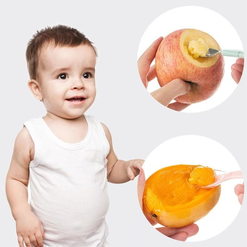 💗Mother's Day Sale 50% OFF💗Child Heathy Fruit Mash Scraper Spoon