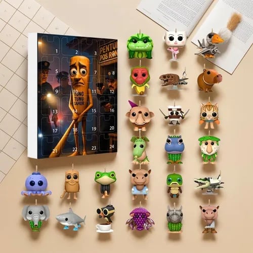🎁TikTok Last Day Sale - 70% OFF🔥Tung Tung Tung Sahur Italian Brainrot Countdown 24Days Advent Calendar