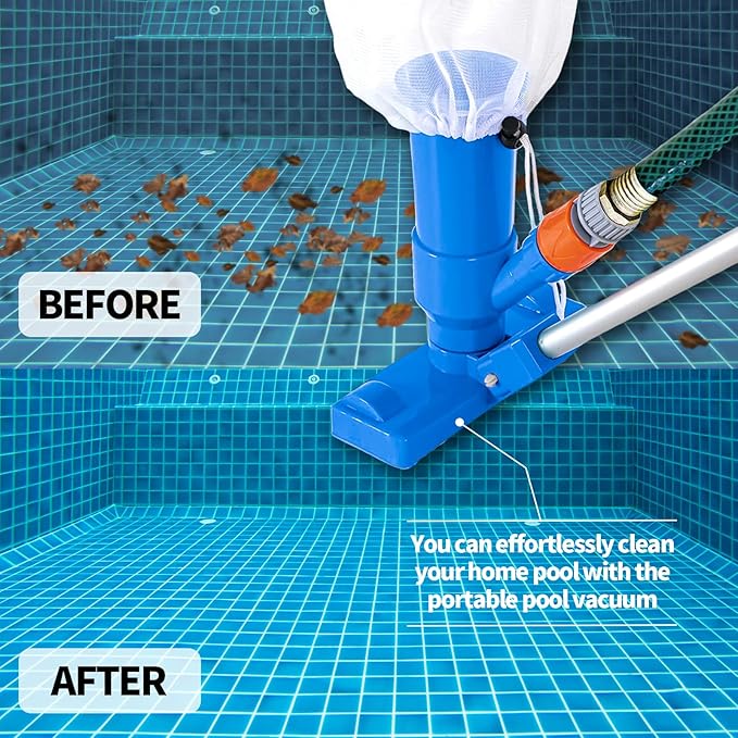 🔥Last Day 50% OFF- Portable Pool Vacuum - with Brush & 48