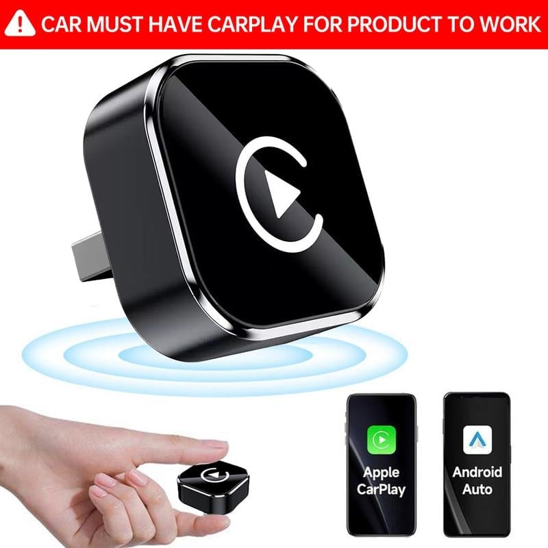 🏆Flash Sale⚡ 50K+ SOLD! Wireless carplay Adapter for iPhone/Android