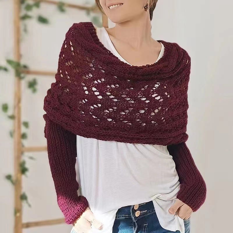 🎅Early Christmas Sale 48% OFF🧶Women's Knitted Double Sleeve Scarf🧣Buy 2 Save 10% OFF & Free Shipping