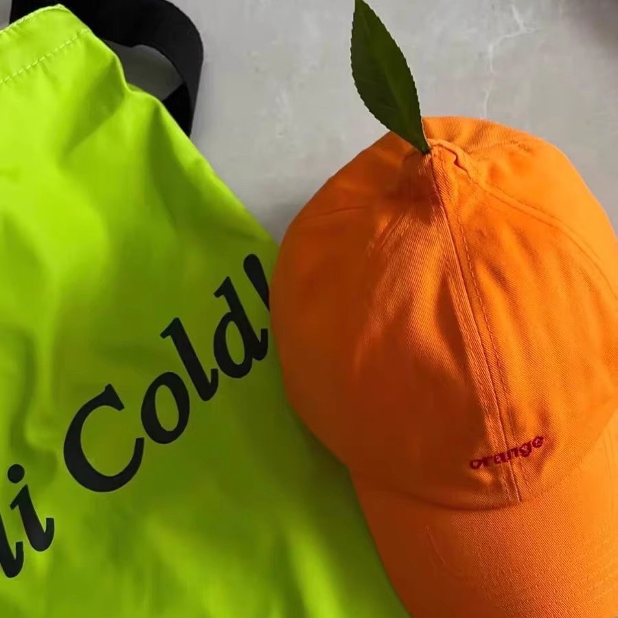 2025 Summer New Creative Cute Orange Baseball Cap