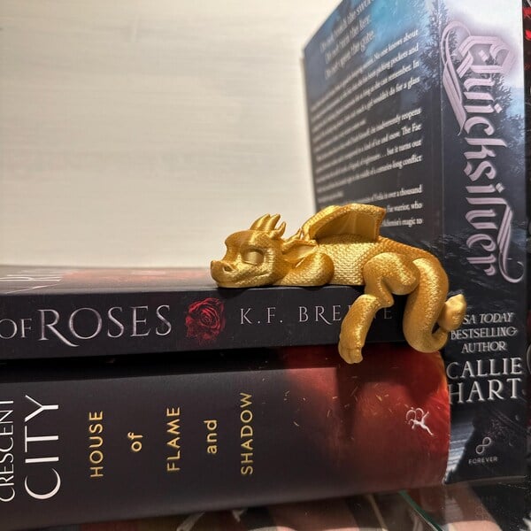 🔥🔥2025 Mother's Day Gift 49% Off--📚3D Printing Sleeping Bookshelf Dragon