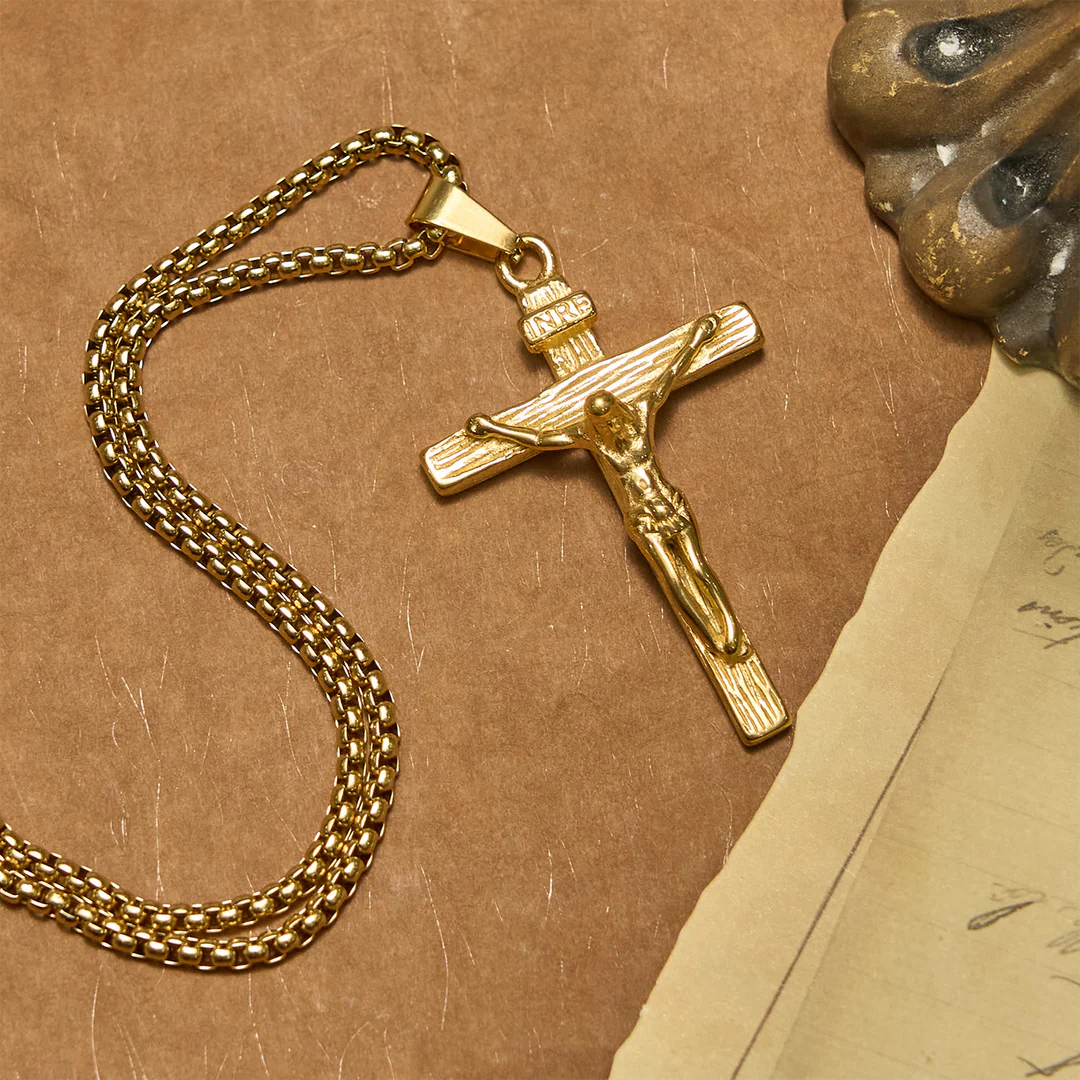 ✝️100% Handmade Crucifix Pendant Charm Necklace(𝐉𝐚𝐜𝐤 𝐌𝐢𝐥𝐥𝐞𝐫 𝐇𝐚𝐧𝐝𝐦𝐚𝐝𝐞®)