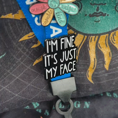🎁TikTok Last Day Sale - 70% OFF🔥Colorful Flower Badge with Positive Quote