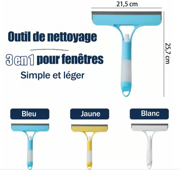 Offre à durée limitée🔥Grattoir de nettoyage de vitres 3 en 1