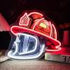 🔥Father's Day Sale🎁Firefighter Helmet Neon Sign