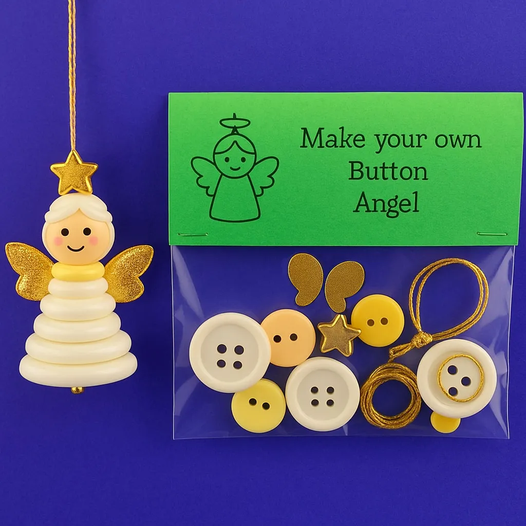 ✨Buy 3 Get 1 Free✨☃️ DIY Button Snowman Decoration Kit☃️