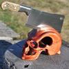 Wood Skull Knife Stand For Kitchen Knife