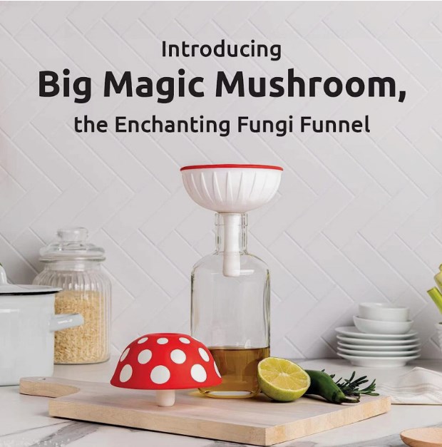 Hot Sale❤️Cute mushroom kitchen funnel