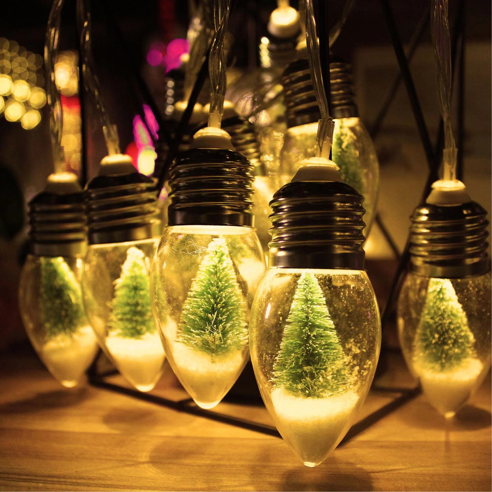 🎄Christmas Vintage Decor String Light - 1Meter-6 Led Bulbs String Lights