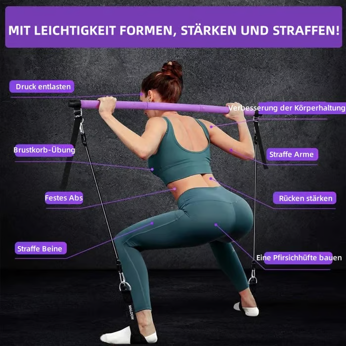 🔥Heißer Verkauf -49%💜Pilates Multifunktions-Fitnessstange