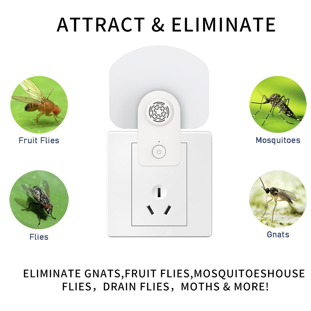 (🔥Last Day Promotion - 80% OFF） 2-in-1 Flying Insect Trap Ultrasonic Insect Repellent 【Buy 2  Save 10% off🔥＆get free shipping】