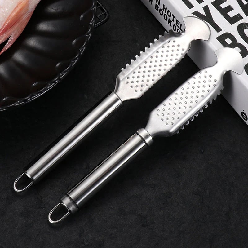 💥LAST DAY SALE 50% OFF💥2-in-1 Stainless Steel Fish Scaler + Ginger Grater