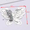 Metal hollowed-out iron flower leaf butterfly silver handcrafted ancient style costume, bridal headwear for girls, ethnic style, lamp decoration1