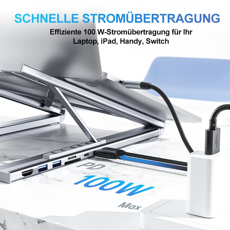 🔥Letzter Tag Verkauf 49% Rabatt  💻 8-in-1 USB-C Laptopständer