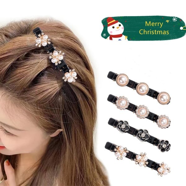 2023 New Sparkling Crystal Stone Braided Hair Clips