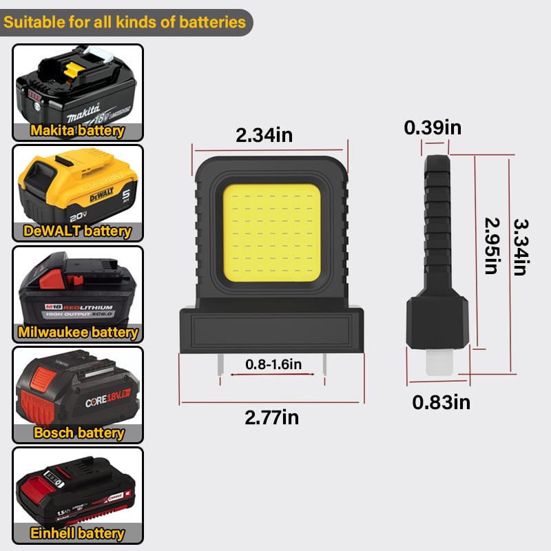🎁Last Day Sale - 70% OFF🎉High brightness floodlight - for all power tool batteries