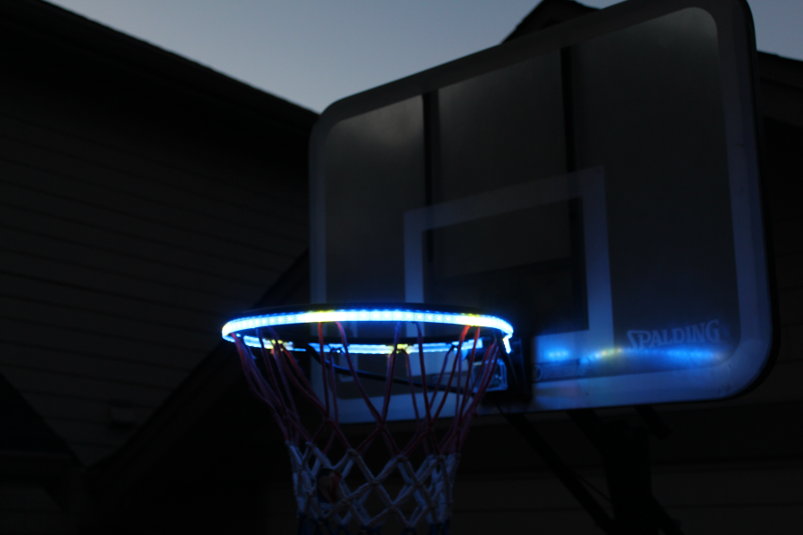 (50% OFF Early Christmas Sale)Basketball Hoop Sensor-Activated LED Strip Light-6 Flash Modes