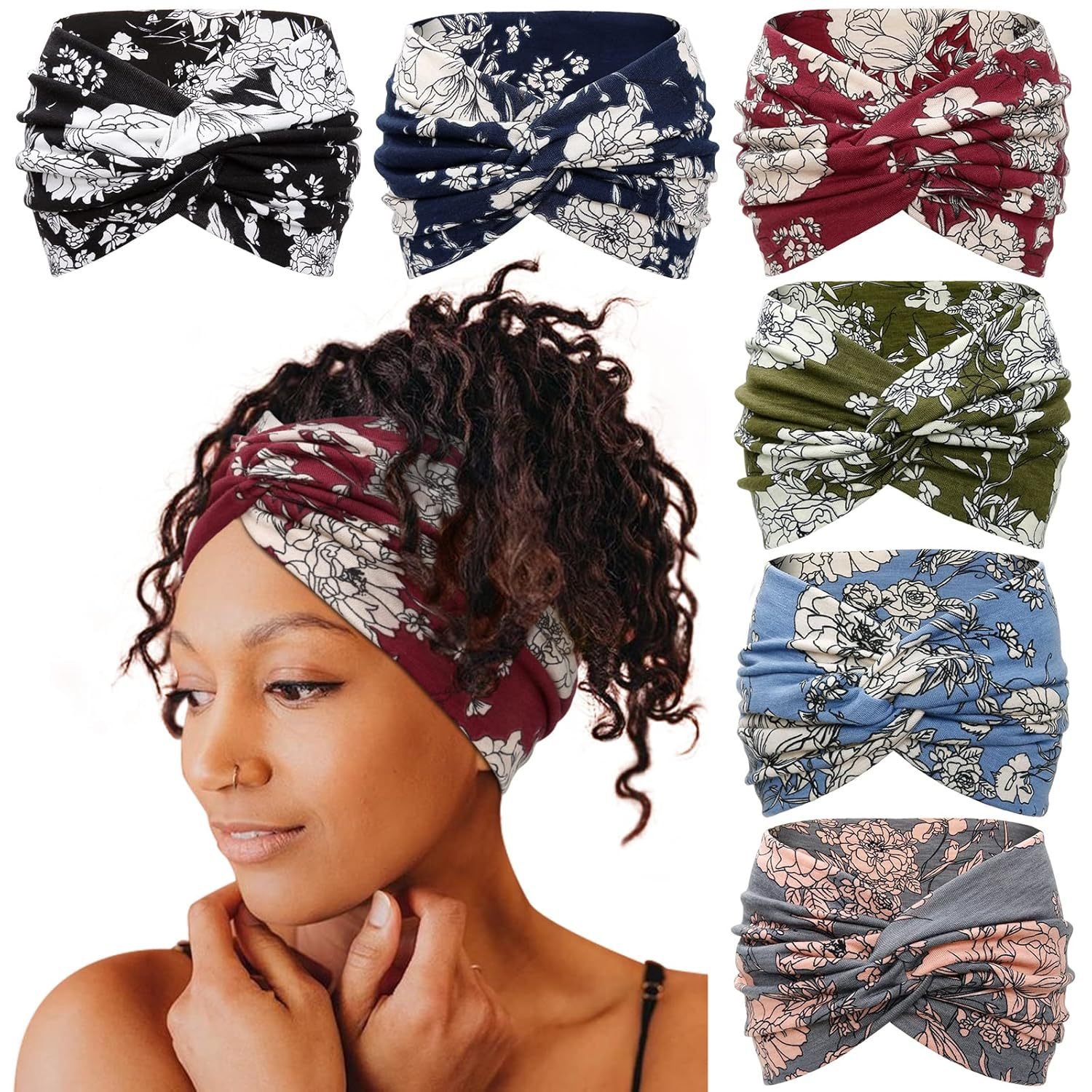 🏆Flash Sale⚡ 50K+ SOLD! Almost Gone-❤️🎀Women's Boho Style Leopard & Paisley Print Hair Band