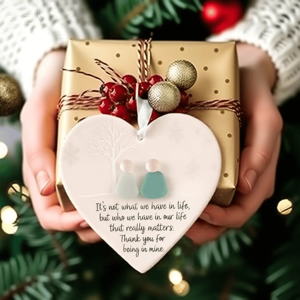 🎄TikTok Christmas Sale -70% OFF✨Heart-Shaped Sea Glass Friendship Decor💝- Shaped by Nature & Crafted by Hand