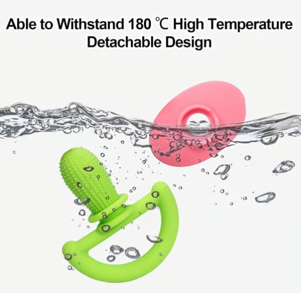 🎄TikTok Christmas Sale -70% OFF✨2Pcs Anti-fingers Soothing Silicone Teething Pacifier