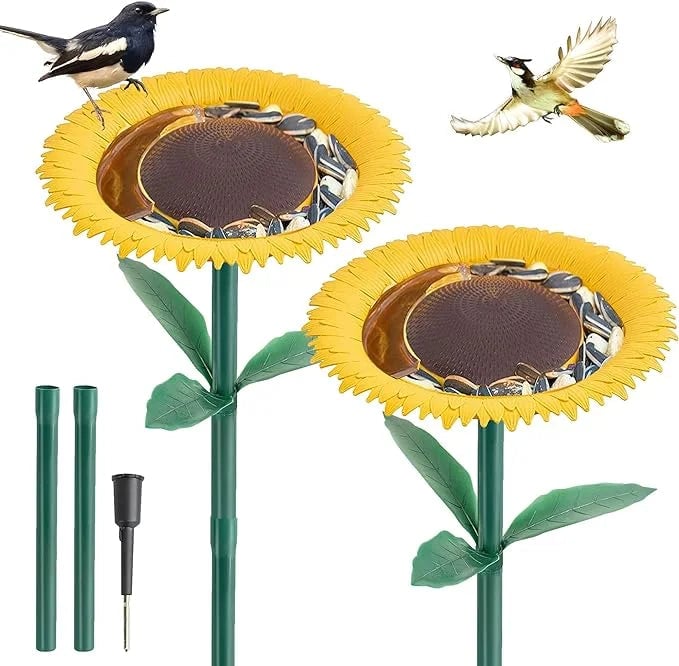 Last Day 49% OFF  🌻Sunflower Standing Bird Feeder