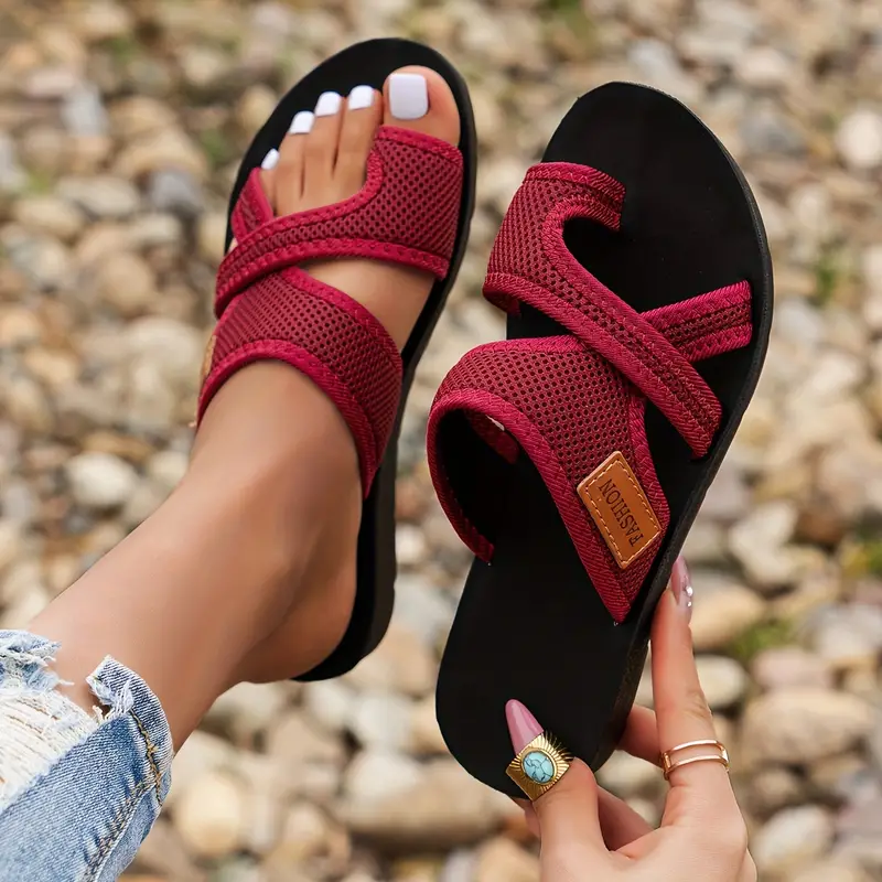 🔥Summer Sizzler Sale 50%✨2024 Women's Hollow Mesh Slide Sandals