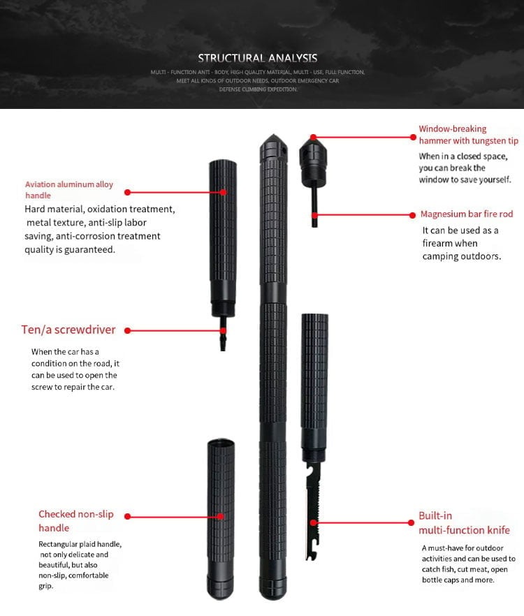 🔥Last day Sale-50% OFF-MK II Survival System Hiking Stick