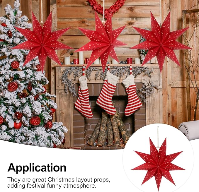 🎁TikTok Last Day Sale - 70% OFF🔥9-Pointed Star Lantern Lampshade for Christmas, New Year, Wedding, and Birthday Decorations