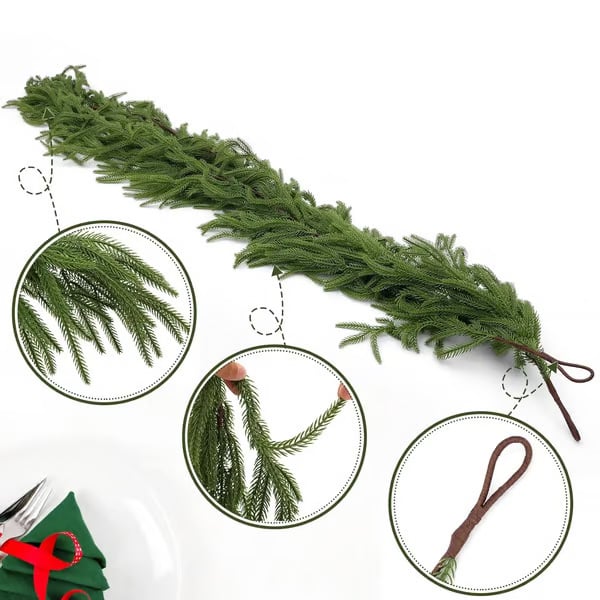 🔥Early Christmas Sale 50% OFF🎄Real Touch Norfolk Pine Garland