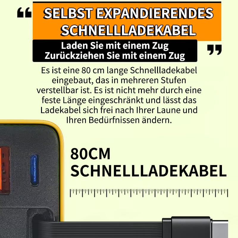 🔥Letzter Tag 49% Rabatt⚡3‑in‑1 GaN‑Schnellladegerät (80 W)