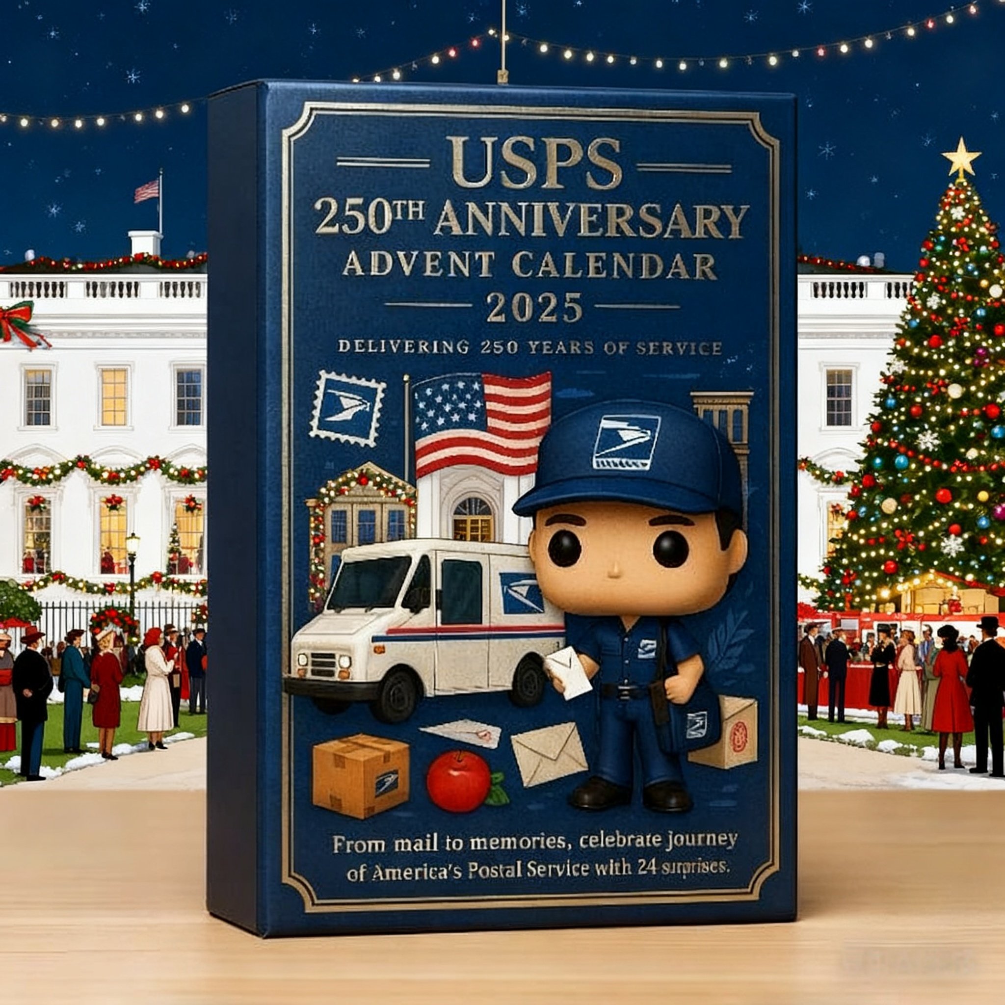🔥Last Day 50% OFF -🎄USPS 250th Anniversary 2025 Advent Calendar