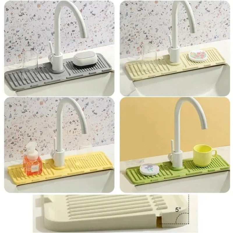 🔥Last Day 50% OFF- Faucet Guard & Draining Mat (Buy 3 Free Shipping)