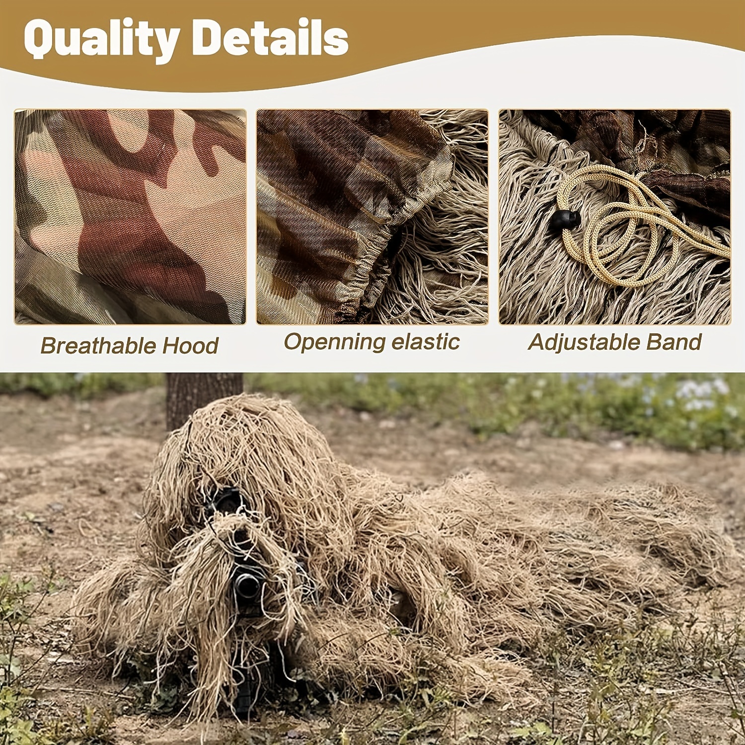 🔥Last Day Promotion - 60% OFF🎁🌳🌲5-in-1 Ghillie Suit Pro - Blinds for Jungle Hunting