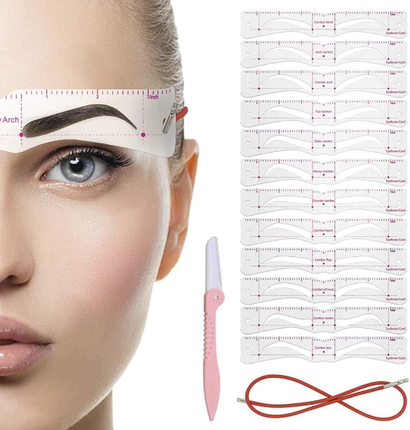🔥Last Day Promotion 70% OFF🔥Reusable Eyebrow Stencil Shaper Kit (14-pack)⚡Buy 3 Get 1 Free