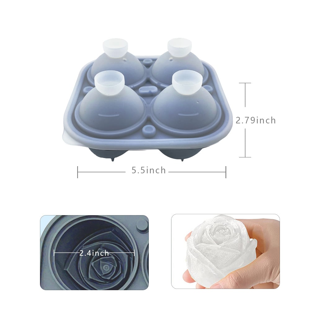 💥Flash Sale-50%Off💥3D Silicone Rose Shape Ice Cube Mold-🔥Buy 3 Get Extra 20% OFF