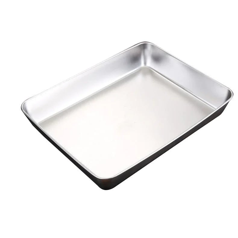 🔥Last Day Promotion 50% OFF🔥Stainless Steel Square Plate（With Lid）