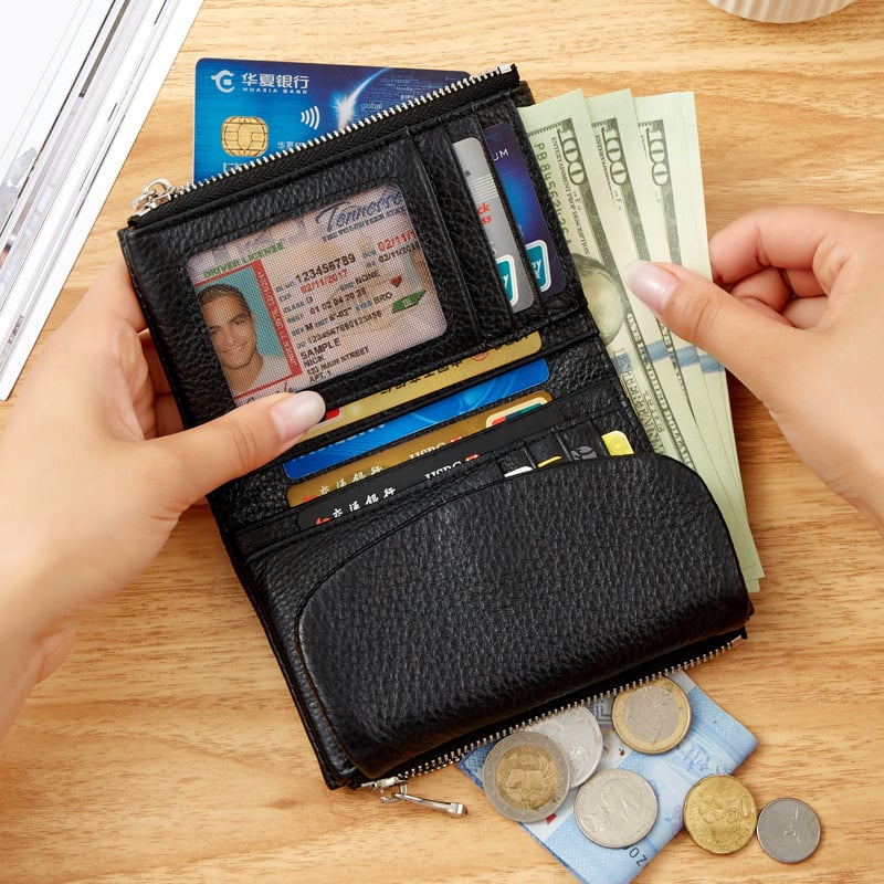 ⏰LAST DAY SALE 50% OFF💥Unisex Pebble Leather Wallet