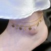 (❤Early Mother's Day Sale - Save 50% OFF) Double Layer Rhinestones Heart Anklet