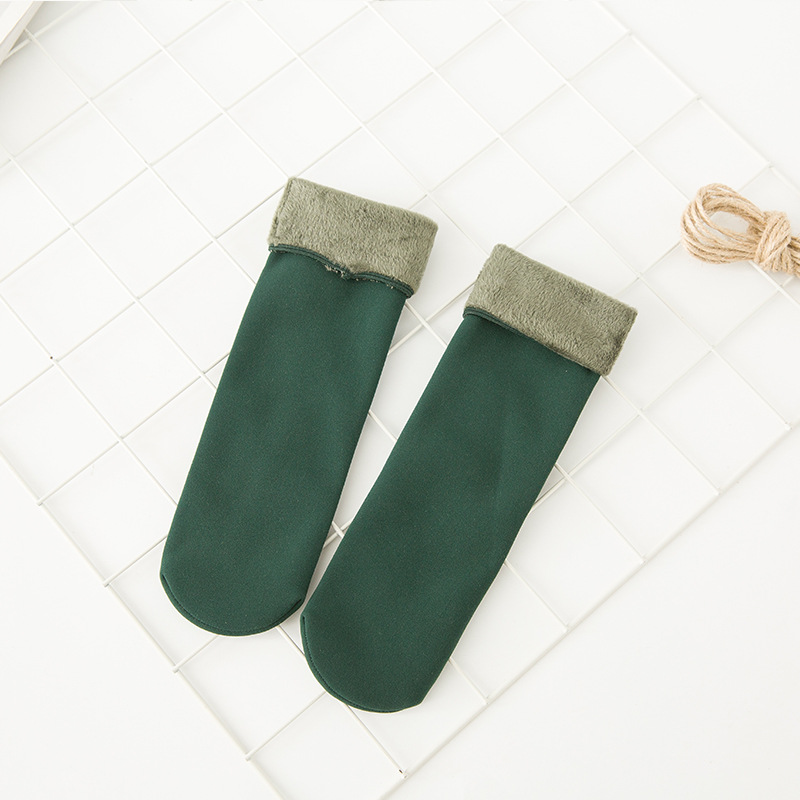(🎅EARLY XMAS SALE - 50% OFF) Winter Wool Cotton Velvet Warm Socks, Buy 8 Free shipping