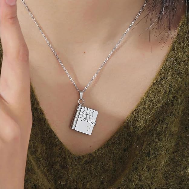 🎁💗Meine kleine Stern-Buch-Kette für Tochter & Sohn, Geburtstagsgeschenk, Abschluss-Schmuck der Liebe