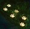 Paw Print Solar Ground Lights - Set of 4