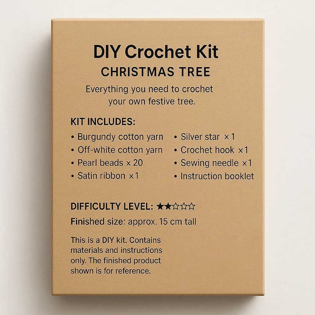 🎅TikTok Christmas Sale -70% OFF🎄DIY Crochet Christmas Tree Kit – ✨Handmade Holiday Decoration Set